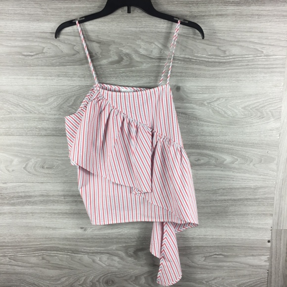 Abound Seersucker & Ruffle Panel Tank Top - Picture 3 of 7